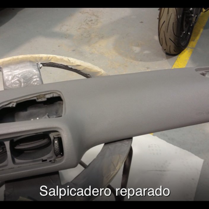Salpicadero reparado